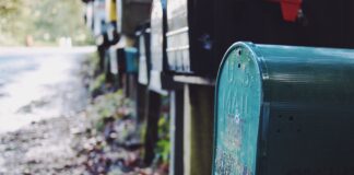 Mail boxes on a rural road