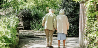 An elderly couple