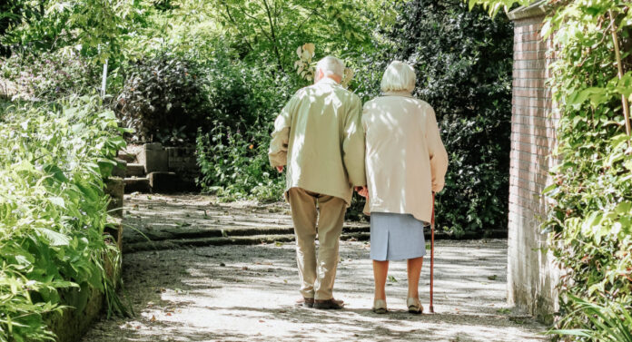 An elderly couple