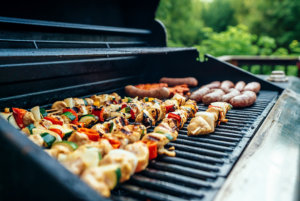 Food on a grill