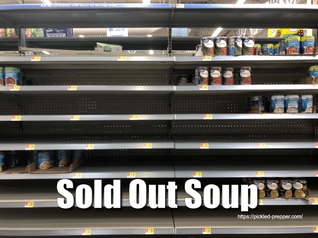 Sold out soup