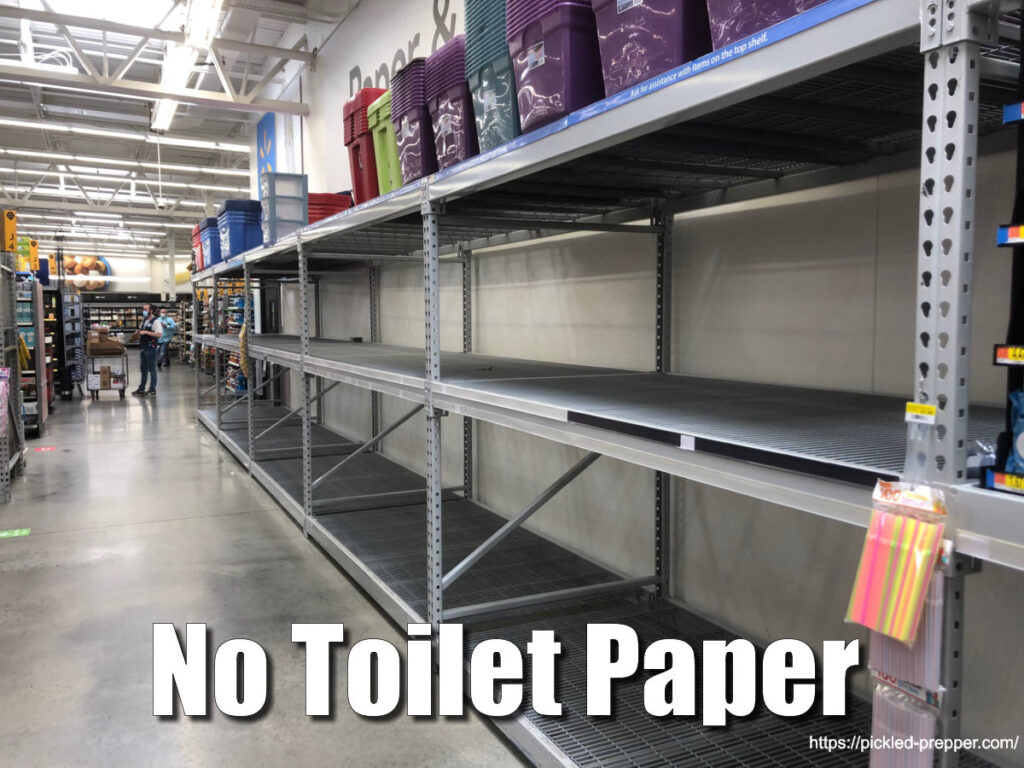 No Toilet paper at Walmart on 5/28/20