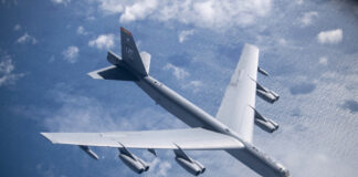 The B52 Stratofortress. Photo by Tech. Sgt. Emerson Nuñez.