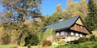 A cabin or retreat in the mountains