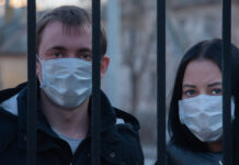 COVID-19 mask wearers on lockdown.