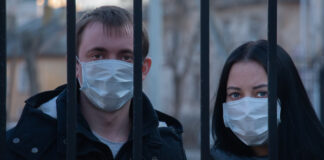 COVID-19 mask wearers on lockdown.