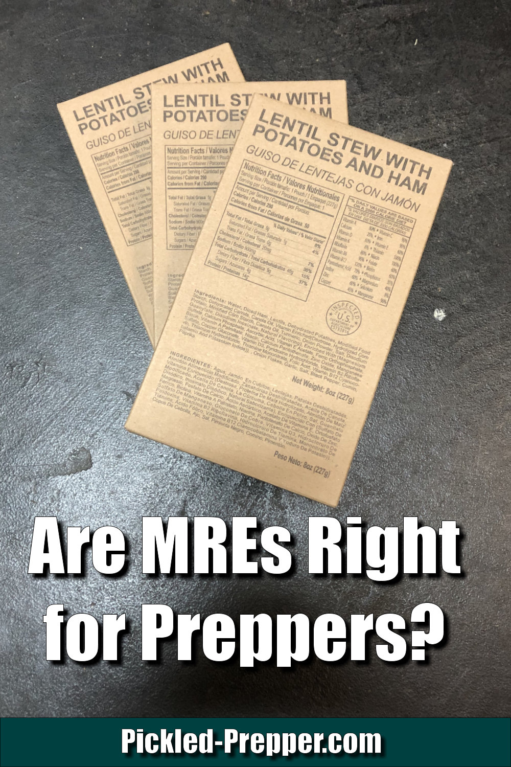 How Preppers Should use MREs in a Food Storage Plan