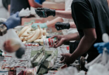 Food bank visitors. Photo by Joel Muniz on Unsplash