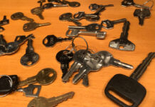 These are the keys I tossed before we moved.
