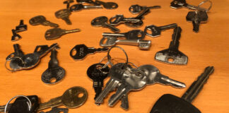 These are the keys I tossed before we moved.