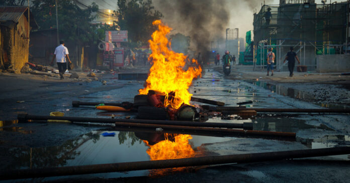 The aftermath of a riot. Image by Fajrul Falah from Pixabay.