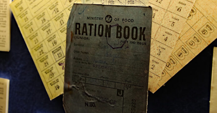 A WWII ration book