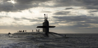 A submarine at sea. Image by David Mark from Pixabay.