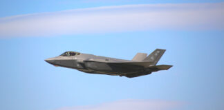 A U.S. F35 stealth fighter.