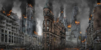A dying city after the apocalypse. Imege by ArtTower on Pixabay