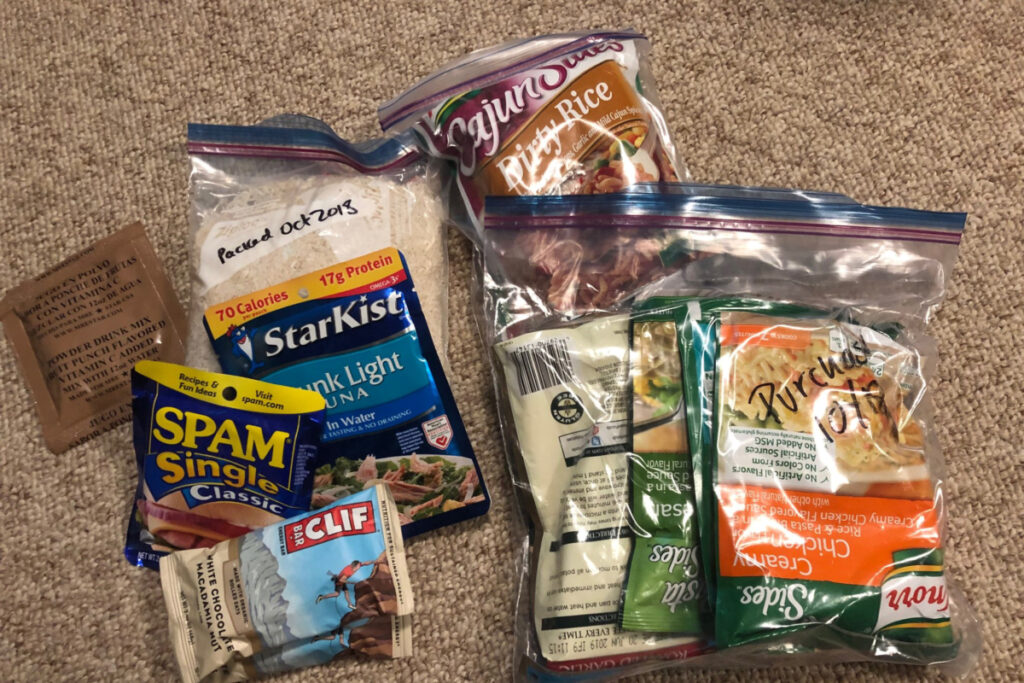 Food from my old bug out bag.