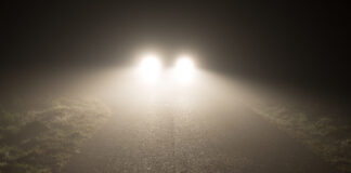 headlights at night
