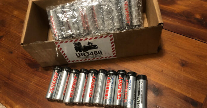 Tenergy 18650 batteries