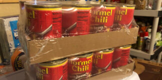 Two cases of Hormel chili