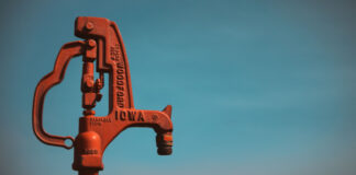 A frost free water hydrant commonly used on farms and homesteads.