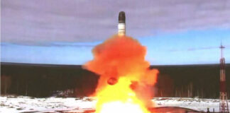 Russian ICBM test launch