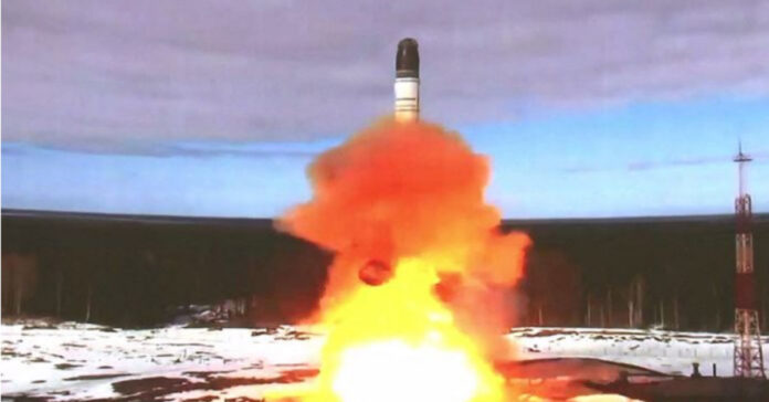 Russian ICBM test launch
