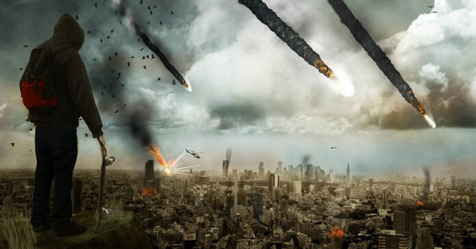 An artist's rendering of what an apocalyptic war might look like.