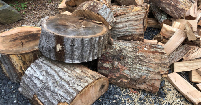 Large chunks of firewood
