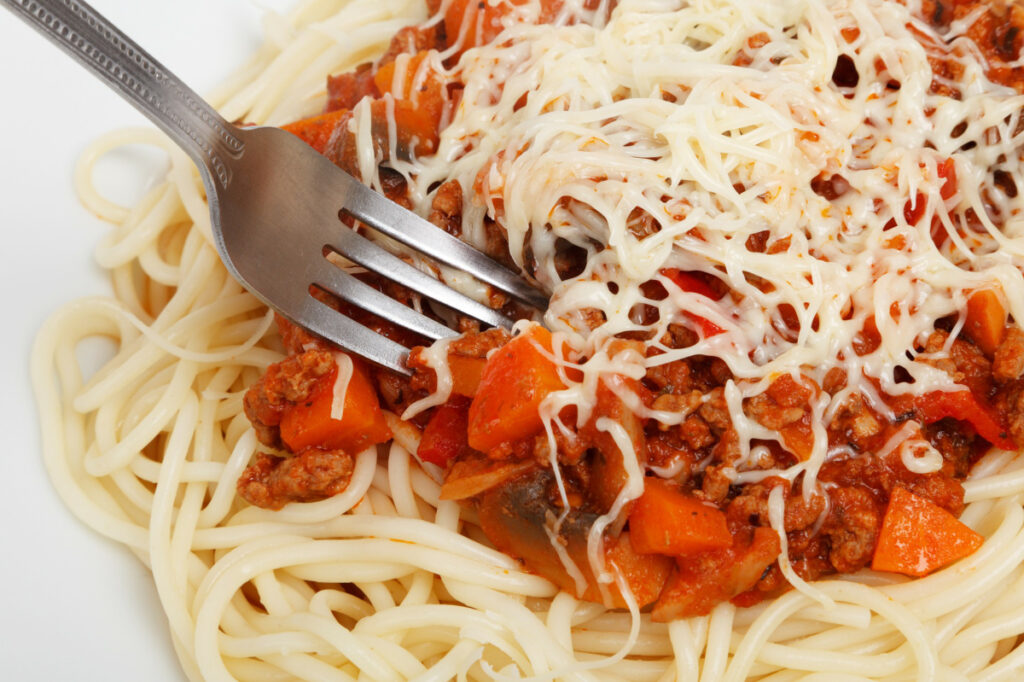 Pasta with meat sauce