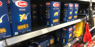 Walmart Pasta Shelf