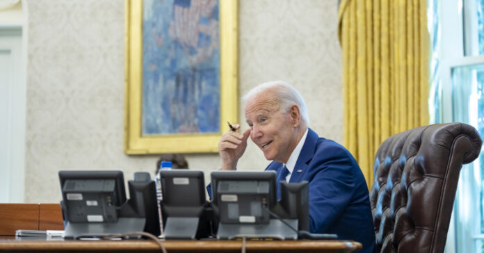 Biden at desk