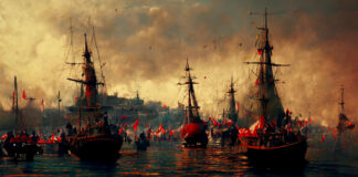 A naval fleet