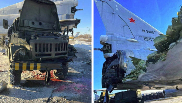 Damaged Russian Bomber