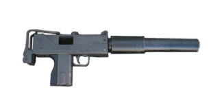 A MAC-10 with a silencer