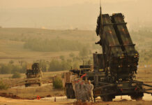 This is a DoD photo of a patriot missiles system based in Turkey ten years ago. While we don't have photos of the Patriot battery in Ukraine, it shook look similar.