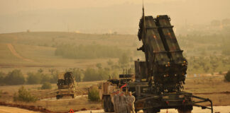 This is a DoD photo of a patriot missiles system based in Turkey ten years ago. While we don't have photos of the Patriot battery in Ukraine, it shook look similar.