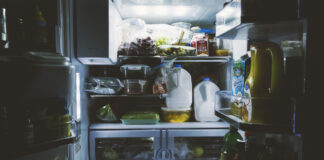 A packed refrigerator