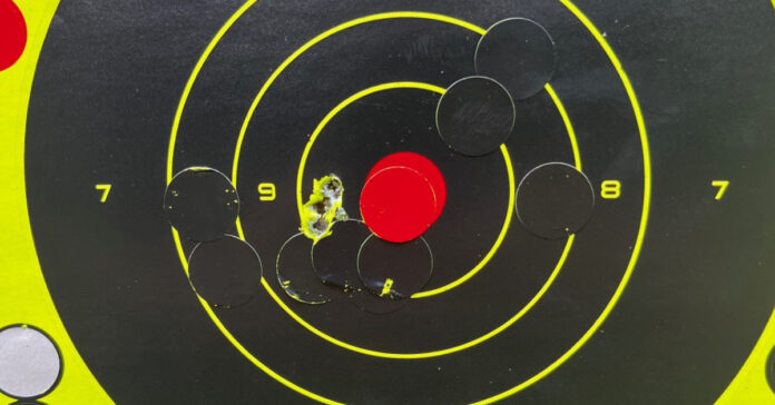 This is the target I used to zero the rifle at 40 yards.