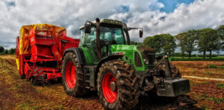 Tractors are one of many diesel-powered vehicles that are necessary to produce food on a large scale.