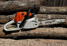 Running your chainsaw and other equipment with gasoline engines from time to time helps ensure they are in good condition and will start in an emergency.