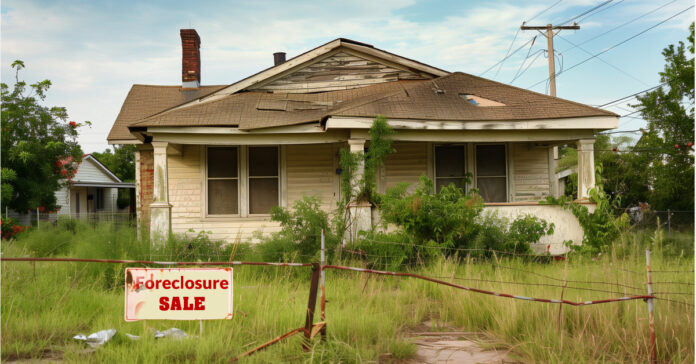 Foreclosures are not unusual in a recession.