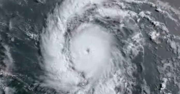 An image of Hurricane Beryl as it made its way across the Atlantic and into the Gulf of Mexico before it came ashore in Texas.