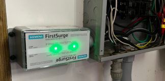 We installed a Siemens FirstSurge whole-house surge protector to protect our appliances and other devices.