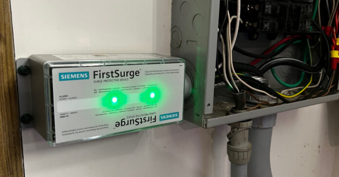 We installed a Siemens FirstSurge whole-house surge protector to protect our appliances and other devices.