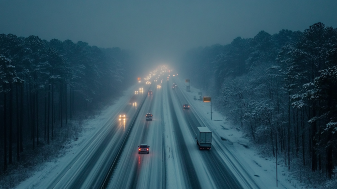 Driving in heavy snow can result in accidents or getting stranded on the highway.