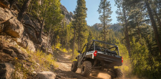 A side-by-side or UTV might be just what we need for our steep terrain.