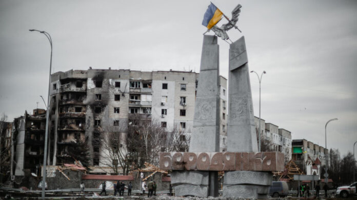 Destruction in Ukraine as a result of Russian attacks.