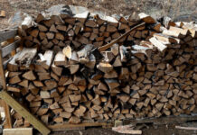 This is one load if firewood, 10 feet wide and two rows deep. I had to re-split about a third of them.