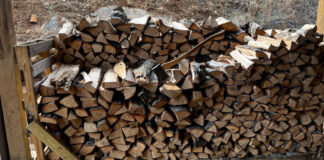 This is one load if firewood, 10 feet wide and two rows deep. I had to re-split about a third of them.