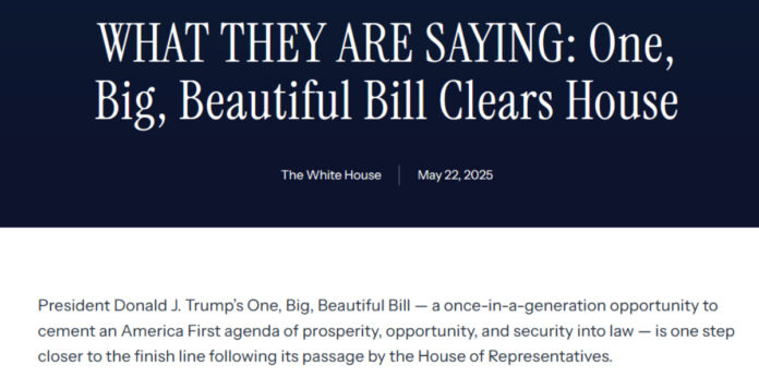 BBBill The so-called Big Beautiful Bill passed the House after intense negotiation and is headed to the Senate.